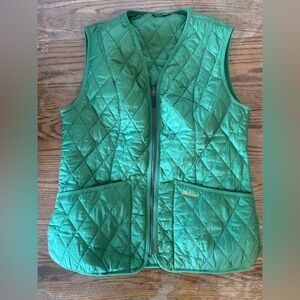 Barbour Womens Betty Interactive Liner Vest - Green - Size USA 8 Medium